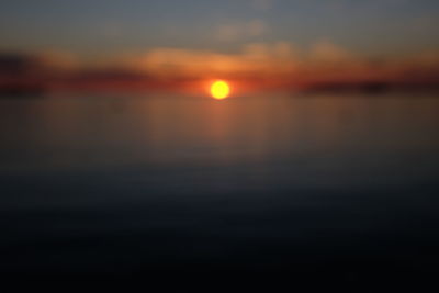 Dramatic sky over sea during sunset