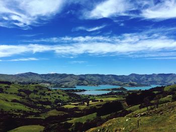 Scenic view of landscape against sky