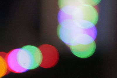 Defocused lights at night