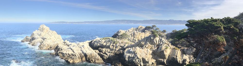 Panoramic view of sea against sky