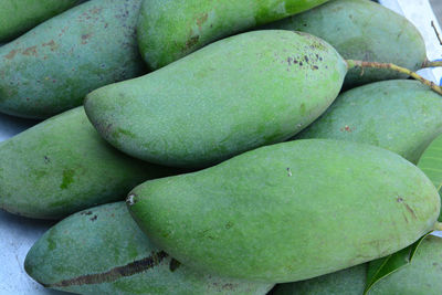 Full frame shot of green fruits for sale at market stall