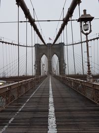 Footbridge in city