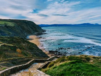 Flysch en barrika, país vasco