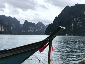 Scenic view of lake against mountains