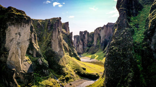 Panoramic view of landscape against sky