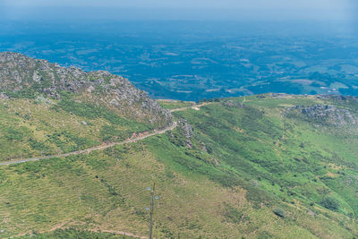 High angle view of landscape