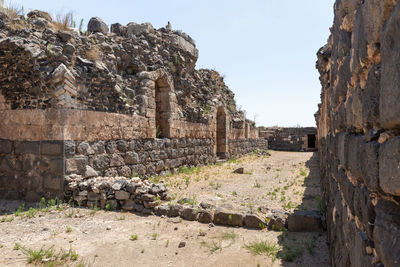 View of old ruins