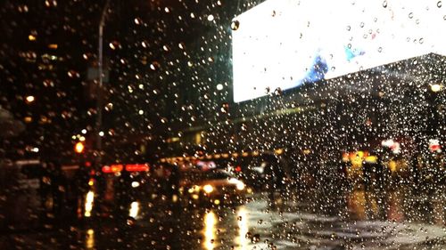 Rain drops on glass window