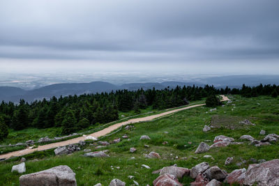 Scenic view of landscape against sky