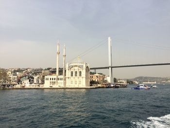 River with city in background