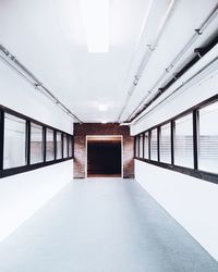 Empty corridor of building