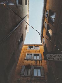 Low angle view of buildings in city