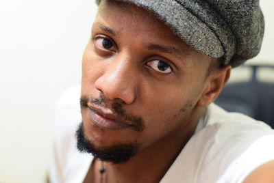 Close-up portrait of young man