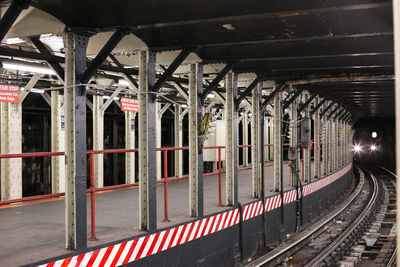 Railroad station platform