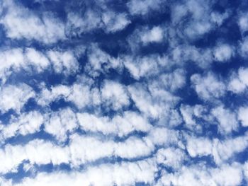 Low angle view of cloudy sky