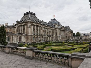 View of historic building against cloudy sky