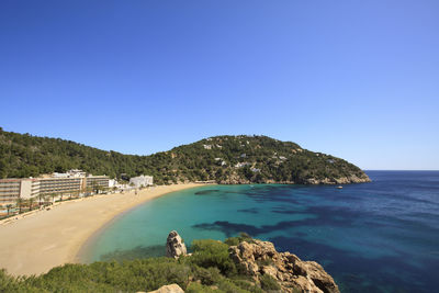 View of tourists on beach