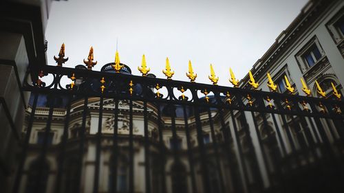 Low angle view of building against sky