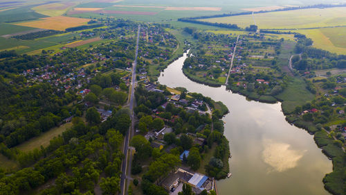 Aerial view of landscape