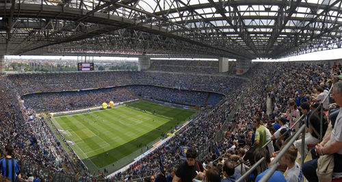 High angle view of people playing soccer