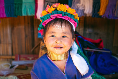 Portrait of smiling girl