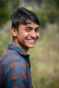 Portrait of smiling man outdoors