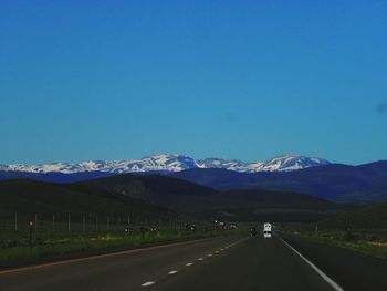 Road passing through mountains