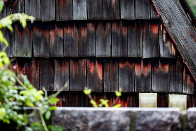 Full frame shot of wooden roof