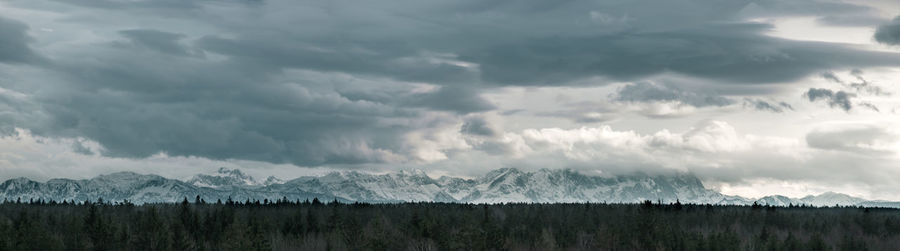 Panoramic view of clouds in sky