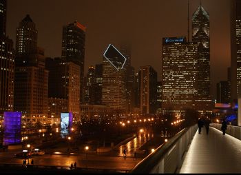 City street at night