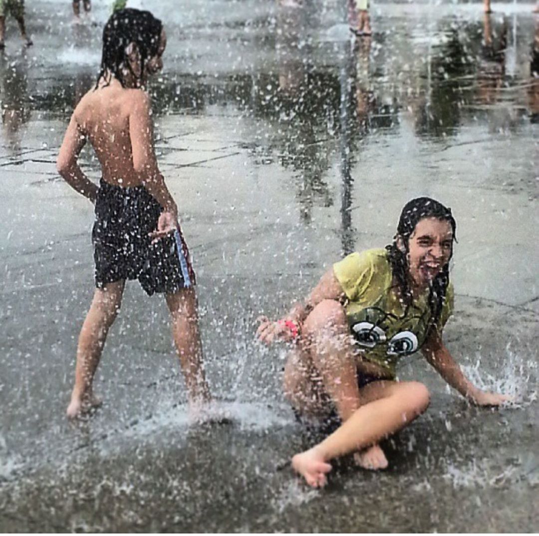 water, fun, splashing, child, enjoyment, wet, boys, girls, childhood, summer, motion, happiness, children only, drop, vacations, rain, cheerful, playing, smiling, nature, people, outdoors, day, adult