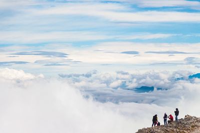 People on mountain top