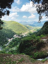 Scenic view of landscape against sky