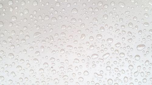 Full frame shot of wet glass window