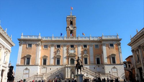 View of senatorial palace in rome 