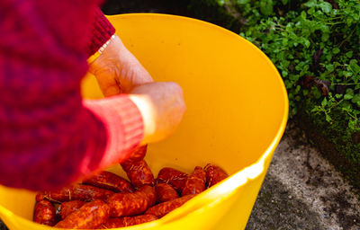 Hands and sausages