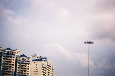 Low angle view of buildings against sky