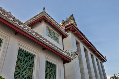 Low angle view of building against sky