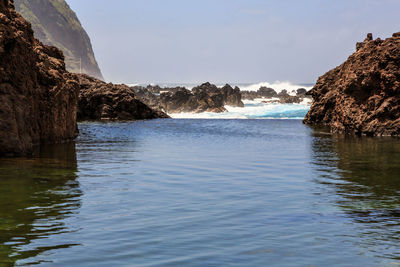 Scenic view of sea against sky