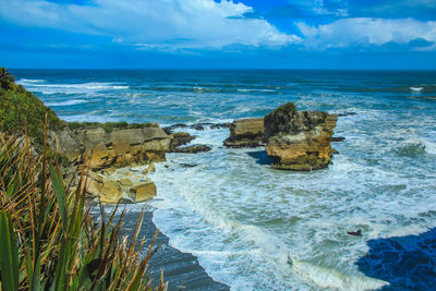 Scenic view of sea against sky