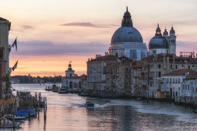 View of basilica di santa maria della salute from the accademia bridge. taken in venice, italy