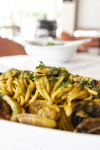 Close-up of food in plate