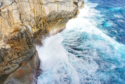 Scenic view of sea waves