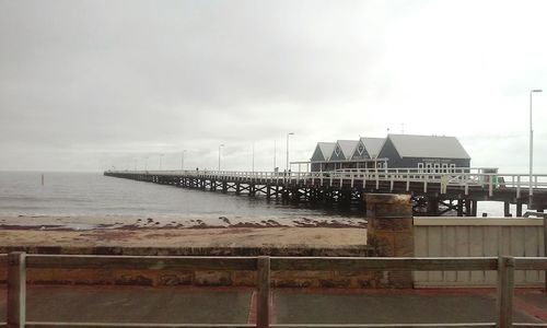 View of pier over sea