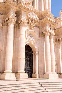 Low angle view of historical building