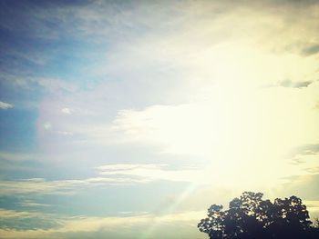 Low angle view of cloudy sky