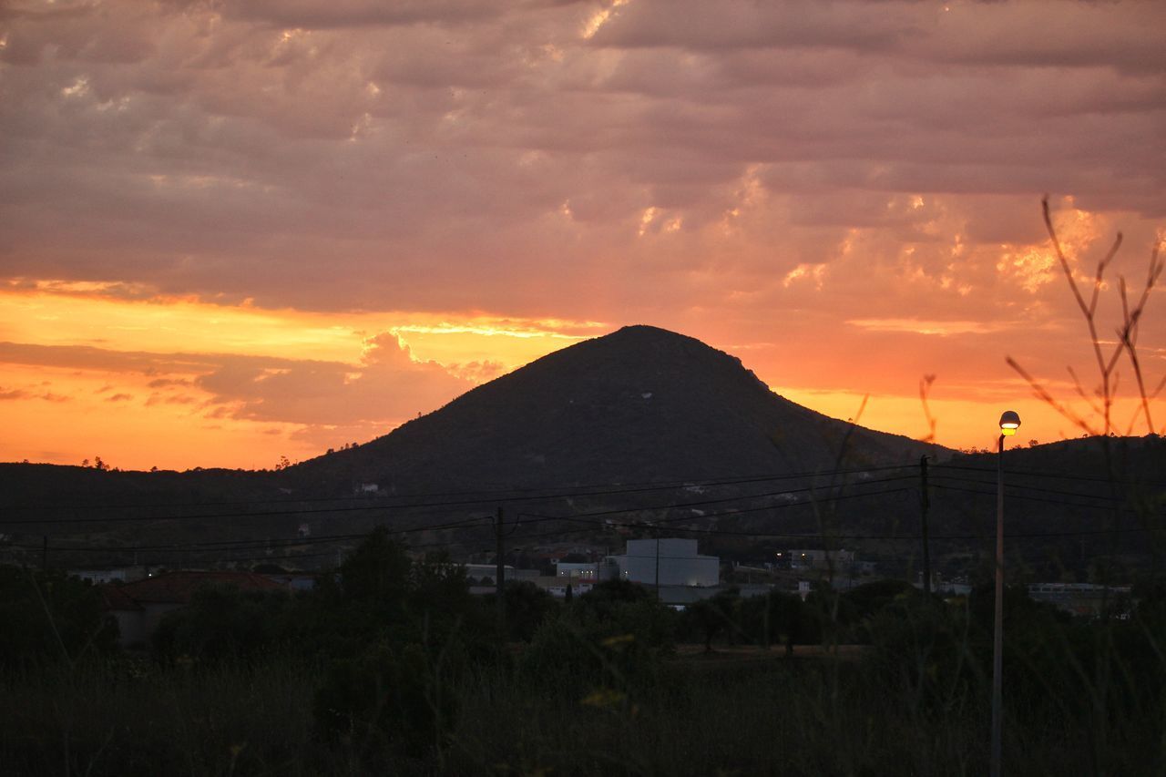 SCENIC VIEW OF MOUNTAINS AGAINST SKY DURING SUNSET