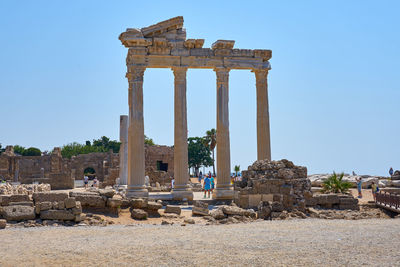 Temple of apollo in side, antalya,