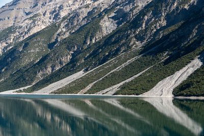 Aerial view of lake