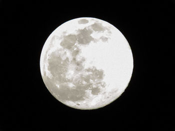 Scenic view of moon against sky at night